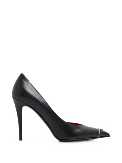Valentino Garavani Vlogo Signature Leather Pumps In Animal Print