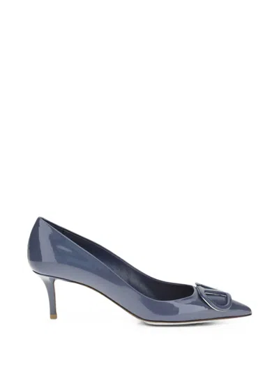 Valentino Garavani Vlogo Signature Leather Pumps In Transparent