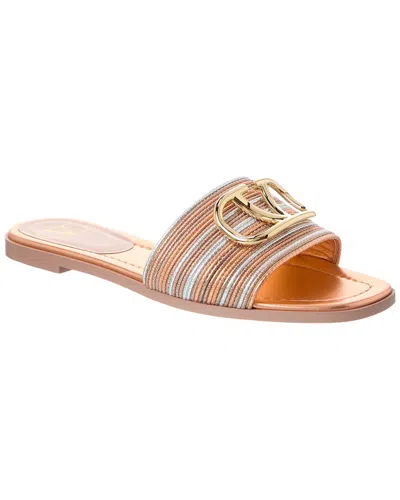 Valentino Garavani Valentino Vlogo Signature Leather Sandal In Multi