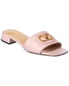 Valentino Vlogo Signature Leather Sandal In Pink