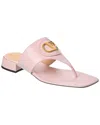 Valentino Vlogo Signature Leather Sandal In Pink