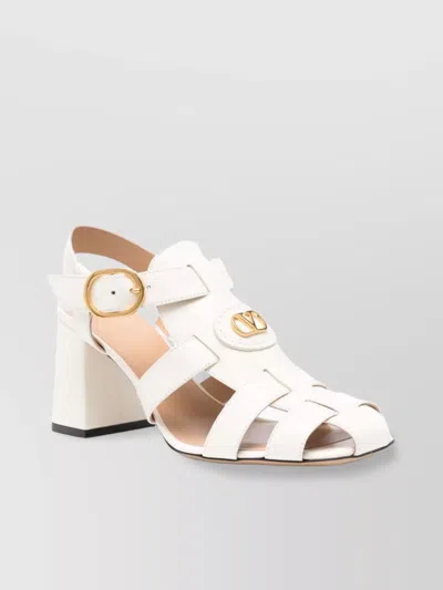 VALENTINO GARAVANI VLOGO SIGNATURE LEATHER SANDALS