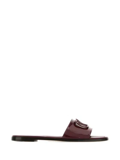 VALENTINO GARAVANI VLOGO SIGNATURE LEATHER SANDALS