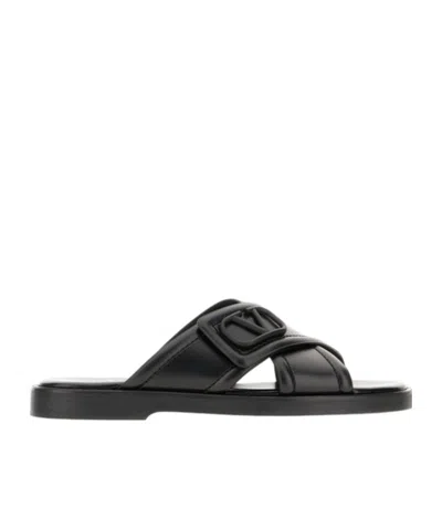 Valentino Garavani Vlogo Signature Sandalen In Black