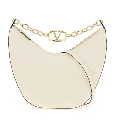 VALENTINO GARAVANI VALENTINO GARAVANI VLOGO MOON ZIP-UP MEDIUM SHOULDER BAG
