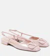 Valentino Slingback-ballerinas Vlogo Signature Aus Leder In Pink