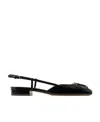 Valentino Garavani Vlogo Signature Patent Leather Slingback 20mm Woman Black 42 In Black