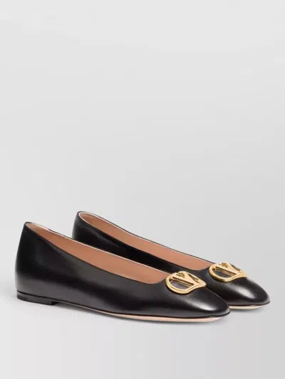 Valentino Garavani Valentino Vlogo Signature Leather Ballerina Flat In Multi