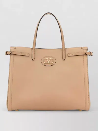 Valentino Garavani Vlogo Signature Leather Tote Bag Shopping