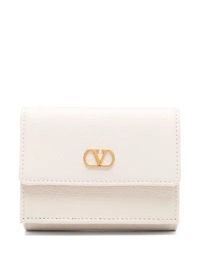 Valentino Garavani Women's Vlogo Signature Leather Wallet In White