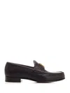 Valentino Vlogo Signature Loafer Lace-up Shoes Black In Multi