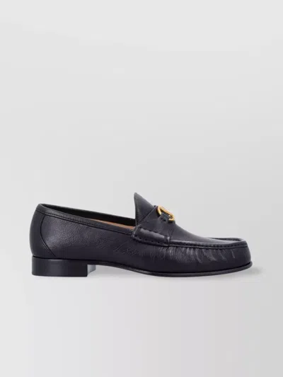 Valentino Garavani Vlogo Signature Black Loafer