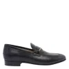 Valentino Garavani Men Vlogo Signautre Leather Loafers In Black