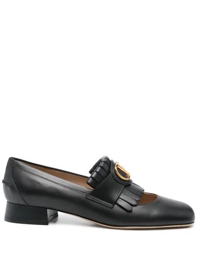 Valentino Garavani Vlogo Signature Loafers In Black