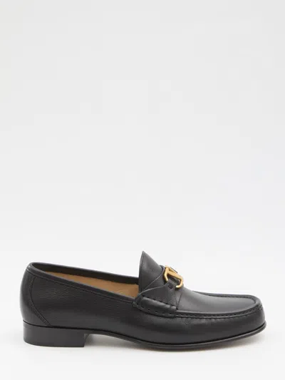 Valentino Garavani Vlogo Signature Loafers In Black