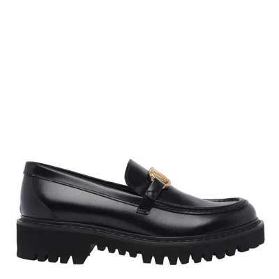 Valentino Garavani Vlogo Signature Loafers In Black