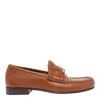 Valentino Vlogo Signature Loafers Gold-tone Hardware In Brown