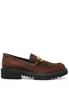 Valentino Vlogo-signature Loafers In Brown
