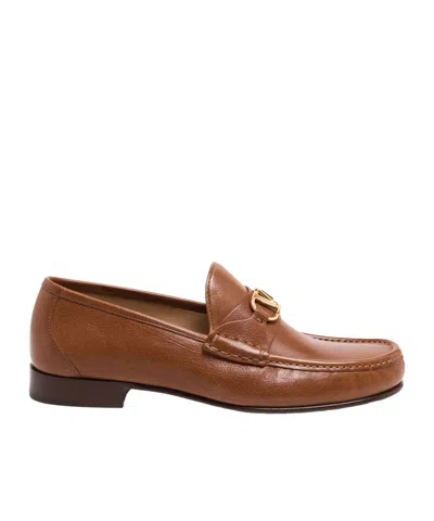 Valentino Garavani Vlogo Signature Loafer In Brown