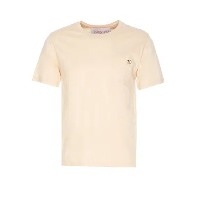 Valentino Vlogo Signature Logo T-shirt In White