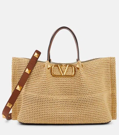 Valentino Garavani Vlogo Signature Medium Tote Bag In Multicolor