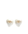 Valentino Vlogo Signature Metal And Pearl Earrings In Multi