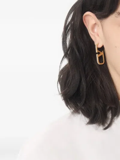 Valentino Garavani Vlogo Signature Metal And Swarovski® Crystal Earrings