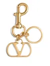 Valentino Vlogo Signature Metal Bag Charm With Key Ring