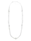 Valentino Vlogo Signature Metal Necklace In Metallic