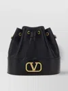 Valentino Vlogo Signature Mini Bucket Bag Crossbody Bags Black In Black