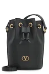 Valentino Vlogo Signature Mini Bucket Bag In Black