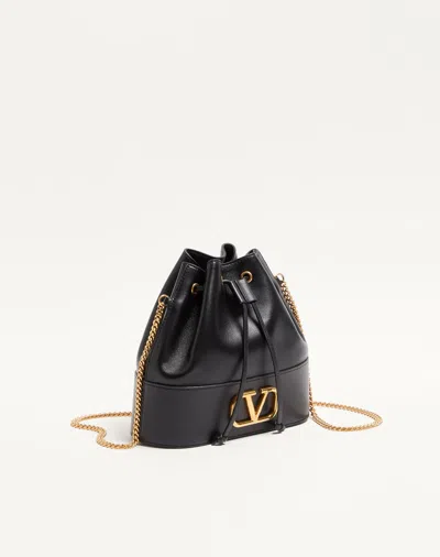 Valentino Garavani Valentino Vlogo Signature Mini Drawstring In Rougepur