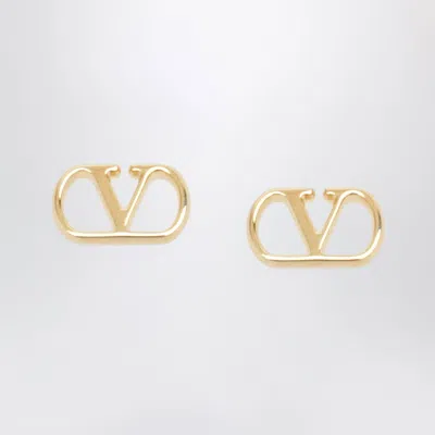 Valentino Garavani Valentino Vlogo Signature Mini Earrings In Gold