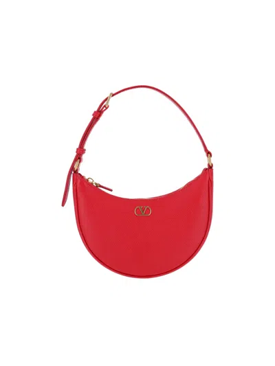 Valentino Garavani 'vlogo Signature' Mini Hobo Bag In Red
