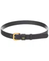 Valentino Vlogo Signature Mini Leather Belt In Black