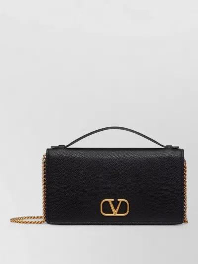 Valentino Garavani Vlogo Signature Mini Leather Chain Clutch