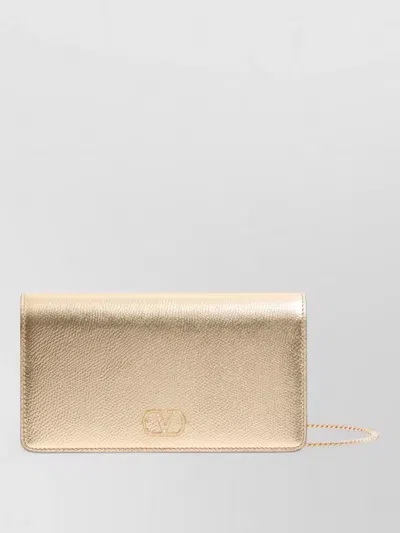 Valentino Garavani Vlogo Signature Mini Leather Clutch Bag