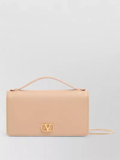 Valentino Garavani Vlogo Signature Mini Leather Clutch Bag