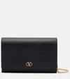 Valentino Clutch Vlogo Signature In Pelle Nera  Donna In Black