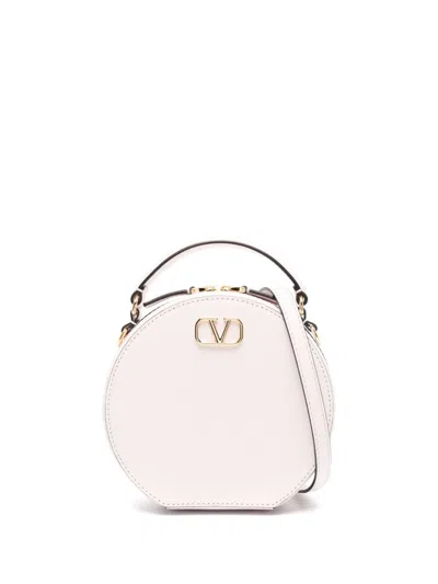 Valentino Garavani Vlogo Signature Mini Leather Crossbody Bag In Violet