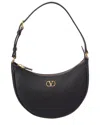 Valentino Garavani Women Vlogo Signature Leather Shoulder Bag In Black