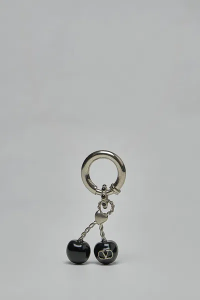 Valentino Garavani Vlogo Signature Mono Earring In Black
