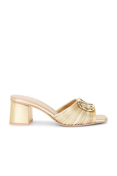 Valentino Garavani Vlogo Signature Mule In Gold