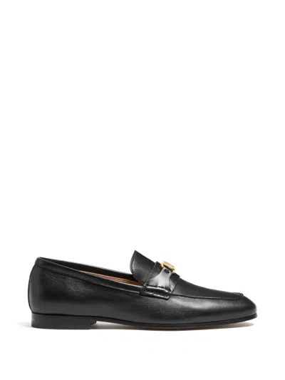 Valentino Garavani Vlogo Signature Nappa Leather Loafers In Black