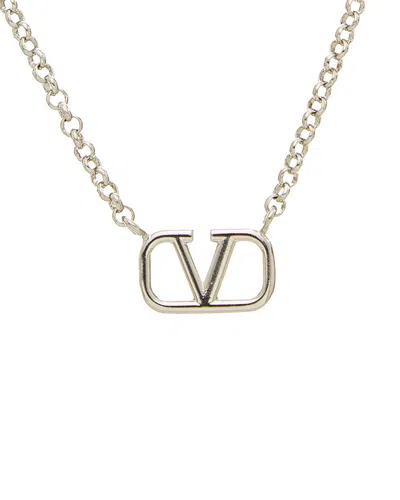 Valentino Garavani Valentino Vlogo Signature Necklace In Metallic