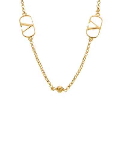 Valentino Garavani Valentino Vlogo Signature Necklace In Gold