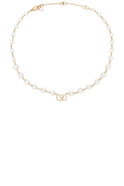 Valentino Garavani Vlogo Signature Necklace In Blue