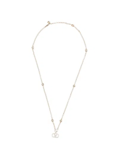 Valentino Garavani "vlogo Signature" Necklace In Gold