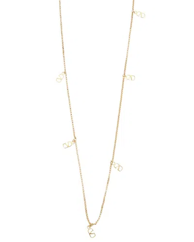 Valentino Garavani Valentino Vlogo Signature Necklace In Gold