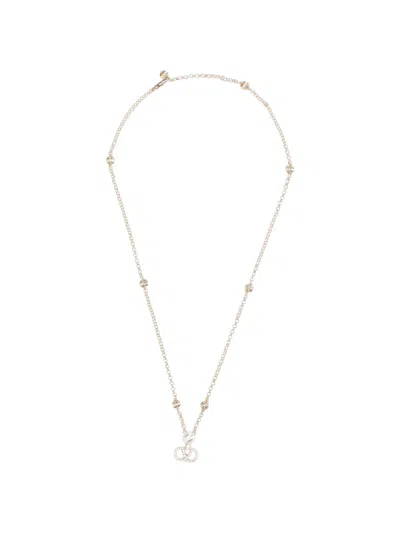 Valentino Garavani Vlogo Signature Necklace In Gold